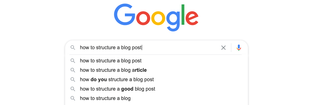 How to structure a blog post Google can easily read.